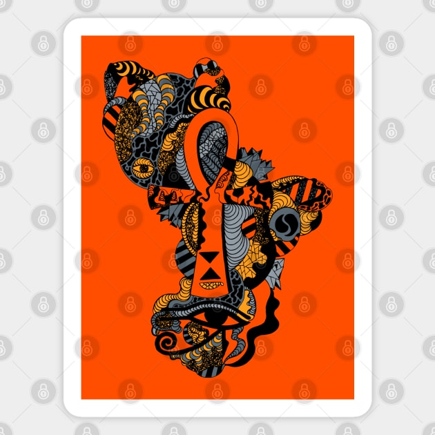 Orangrey Horus Ankh Magnet by kenallouis